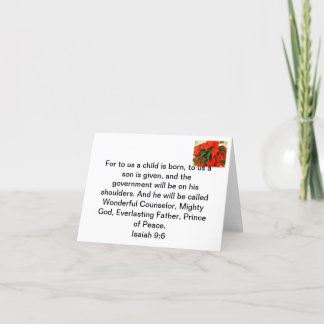 The meaning of Christmas Holiday Card