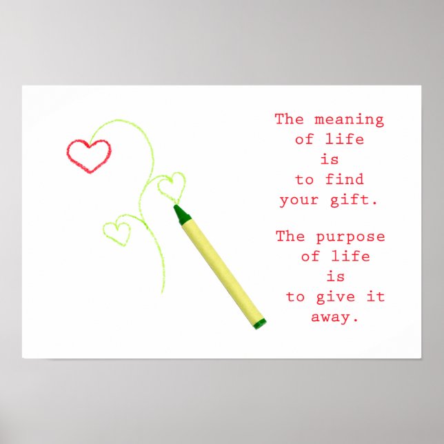 The meaning of life poster (Front)