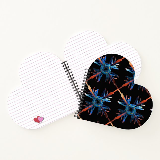 The Mechanics of It All Heart Shaped Notebook (Inside)