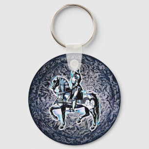 The Mediaeval Shield Knight   Key Ring