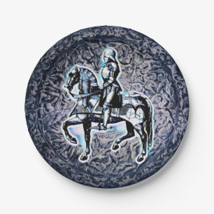 The Mediaeval Shield Knight Paper Plate