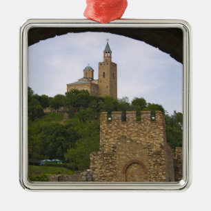 The mediaeval stronghold of Tsarevets Metal Tree Decoration
