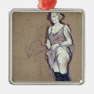 The Medical Inspection: Blonde Prostitute, 1894 Metal Tree Decoration