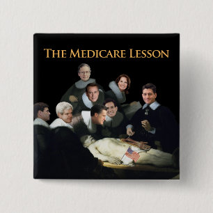 The Medicare Lesson 15 Cm Square Badge