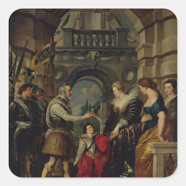 The Medici Cycle 2 Square Sticker (Front)