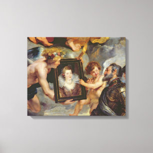 The Medici Cycle: Henri IV Receiving Portrait Canvas Print