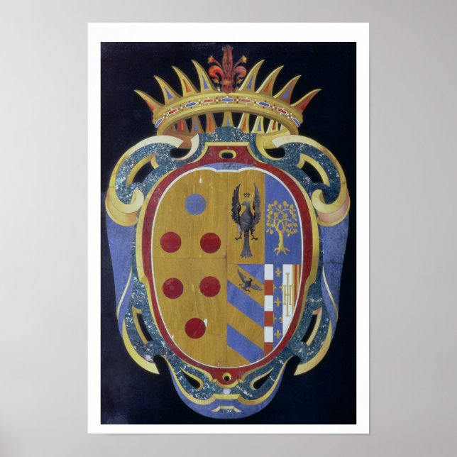 The Medici-Lorena Coat of Arms, c.1638 (pietra dur Poster (Front)