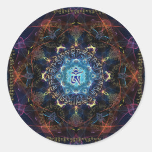 The Medicine Buddha -Bhaisajyaguru Classic Round Sticker