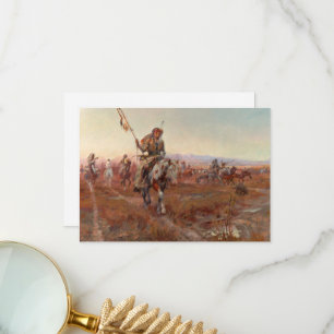 The Medicine Man, 1908 by Charles Marion Russell Thank You Card