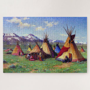The Medicine Teepee Joseph Henry Sharp 1903  Jigsaw Puzzle