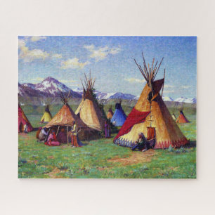 The Medicine Teepee Joseph Henry Sharp 1903  Jigsaw Puzzle