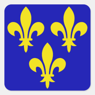 The Medieval Flag of France Square Sticker