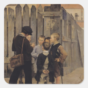 The Meeting, 1884 Square Sticker
