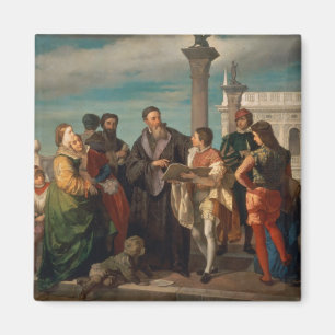 The Meeting Between Titian (1488-1576) and Verones Magnet