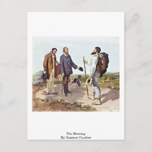 The Meeting By Gustave Courbet Postcard
