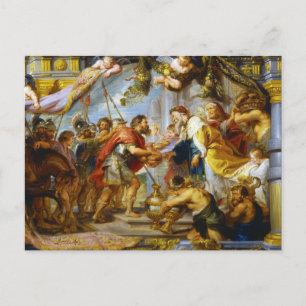 The Meeting of Abraham and Melchizedek Rubens art Postcard