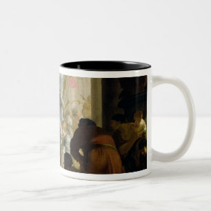 The Meeting of Anthony and Cleopatra, c.1645 Two-Tone Coffee Mug