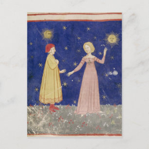 The Meeting of Dante and Beatrice Postcard