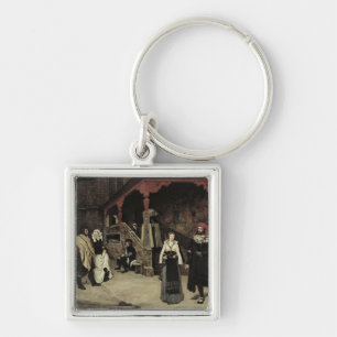 The Meeting of Faust and Marguerite, 1860 Key Ring