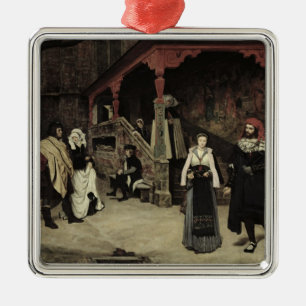 The Meeting of Faust and Marguerite, 1860 Metal Tree Decoration