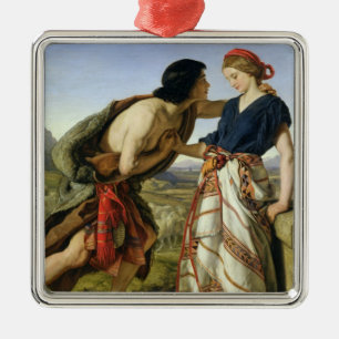The Meeting of Jacob and Rachel, 1853 Metal Tree Decoration
