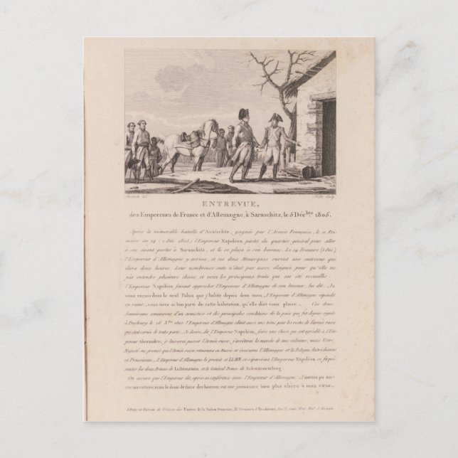 The meeting of the commanders postcard (Front)