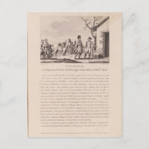 The meeting of the commanders postcard