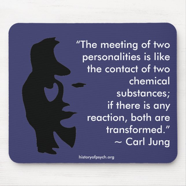 The meeting of two personalities mousepad (Front)
