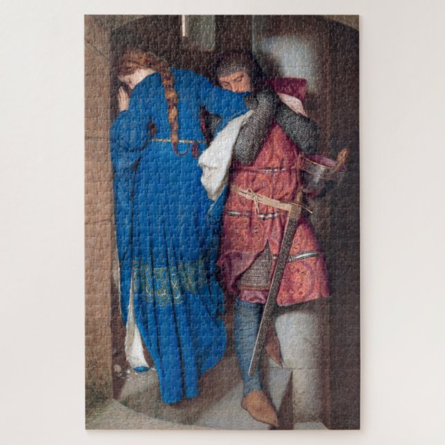 The Meeting on the Turret Stairs (by F.W. Burton) Jigsaw Puzzle (Vertical)