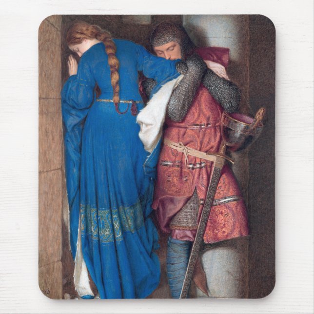 The Meeting on the Turret Stairs (by F.W. Burton) Mouse Pad (Front)