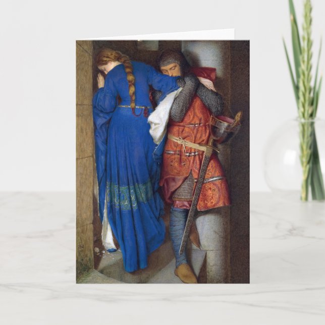 The Meeting on the Turret Stairs by F. W. Burton Thank You Card (Front)