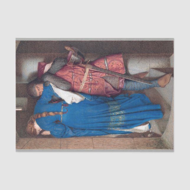 The Meeting on the Turret Stairs (by F.W. Burton) Tissue Paper (Front)