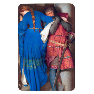 The Meeting Turret Stairs Painting Frederic Burton Magnet