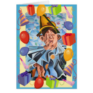 The Melancholic Clown Geometric Art