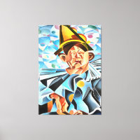The Melancholic Clown Geometric Art