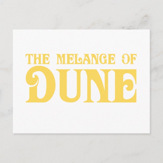 The Melange of Dune Postcard (Front)