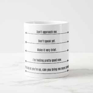 The Melanie Mug Jumbo Black and White