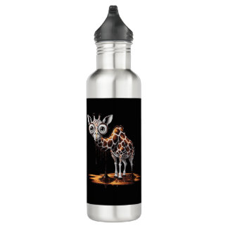 The Melting Giraffe Funny Surreal Art Design 710 Ml Water Bottle