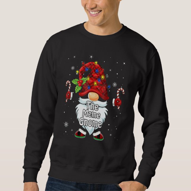 The Meme Gnome Christmas Matching Family Sweatshirt (Front)