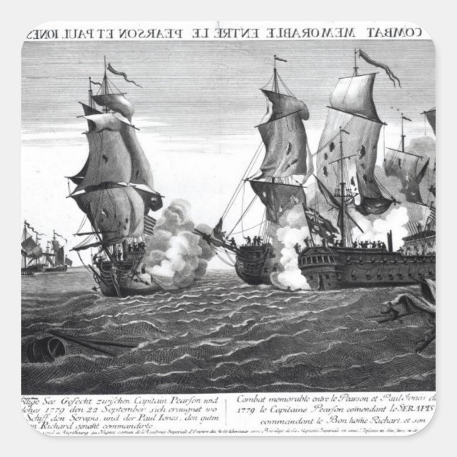 The Memorable Combat Between Captain Pearson Square Sticker (Front)