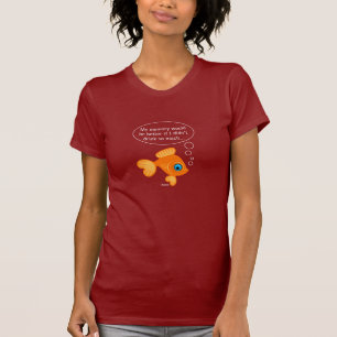 'The Memory Dilemma of Fish' T-shirt  in Orange