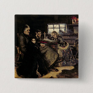 The Menshikov Family in Beriozovo, 1883 15 Cm Square Badge