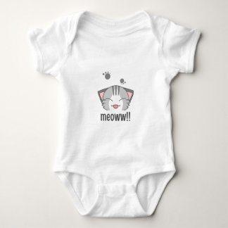 The meoww baby jersey bodysuit design 