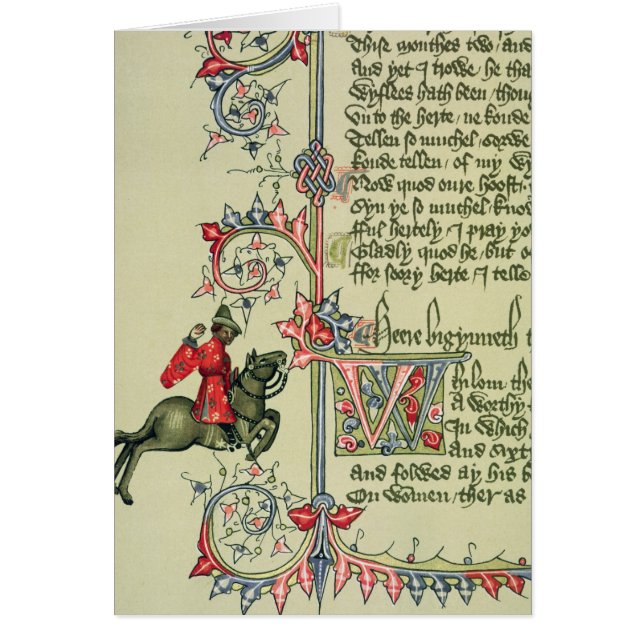 The Merchant, facsimile detail from (Front)