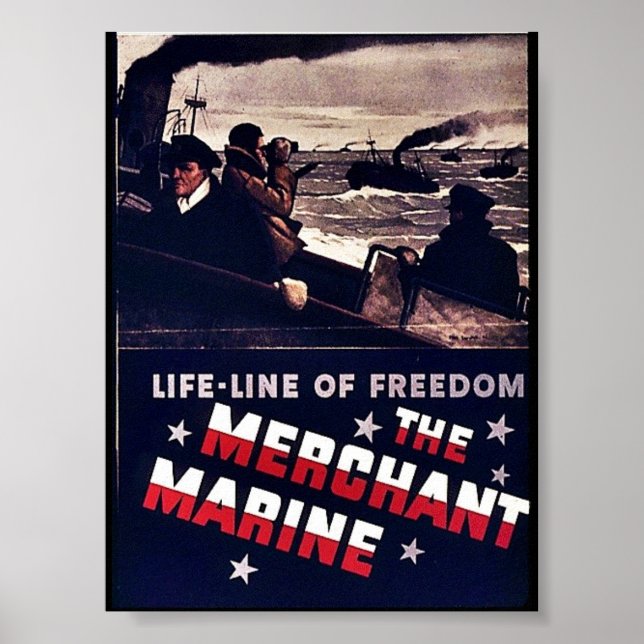 The Merchant Marine Poster (Front)