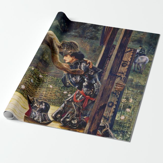 The Merciful Knight by Edward Burne-Jones Wrapping Paper (Unrolled)
