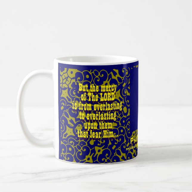 "The Mercy of GOD" Coffee Mug (Left)
