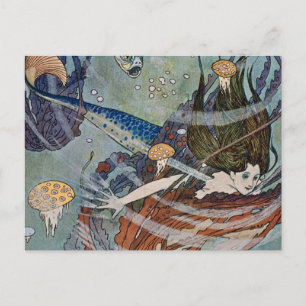 “The Mermaid Princess” by Edmund Dulac Postcard