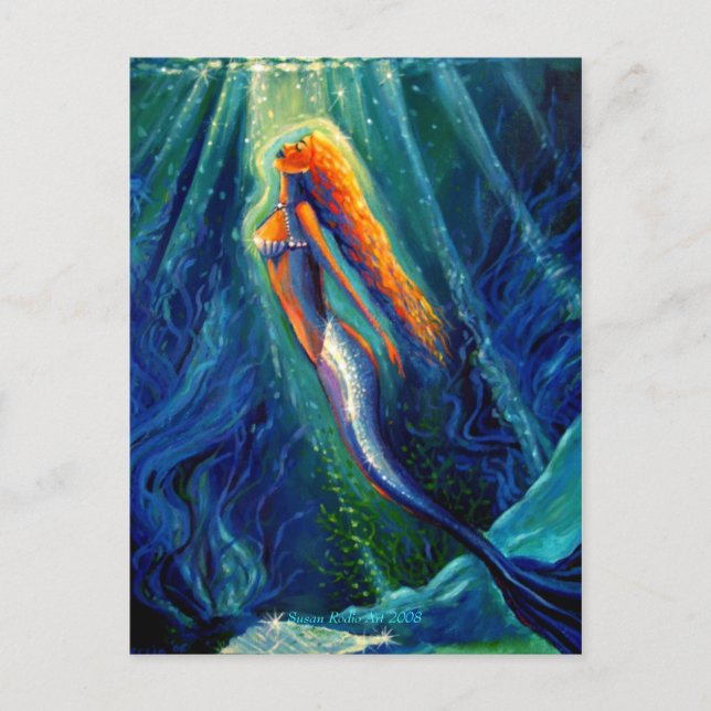 The Mermaid & The Mirror - Postcard (Front)