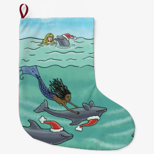 The Mermaids12 Days - Dolphins Stocking Large